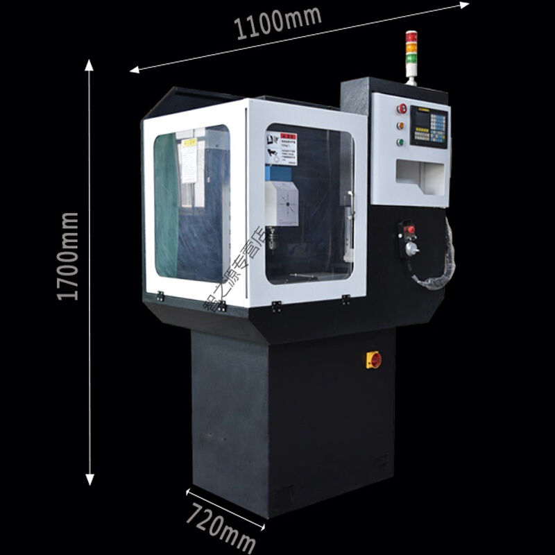 千佳彩 数控钻铣一体机床多功能精密三轴全自动打孔机工业级小型 标配