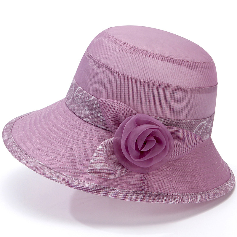 遮阳帽春耐晒薄太阳帽凉帽渔夫盆帽老太太老人家奶奶女士婆婆春秋季