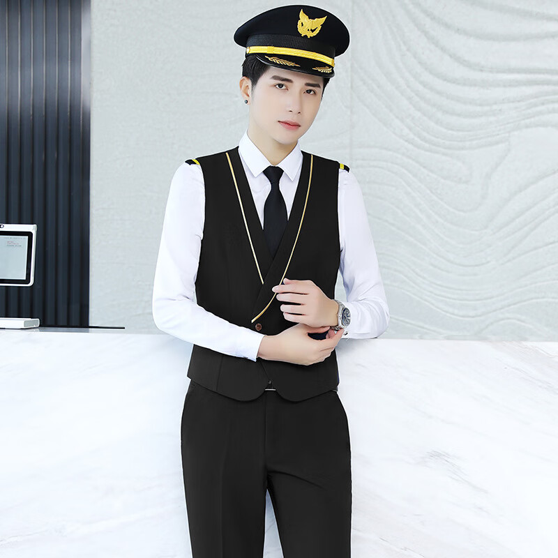 劳狮锐 航空学校制服男女同款职业套装秋冬空姐服装高铁火车乘务员