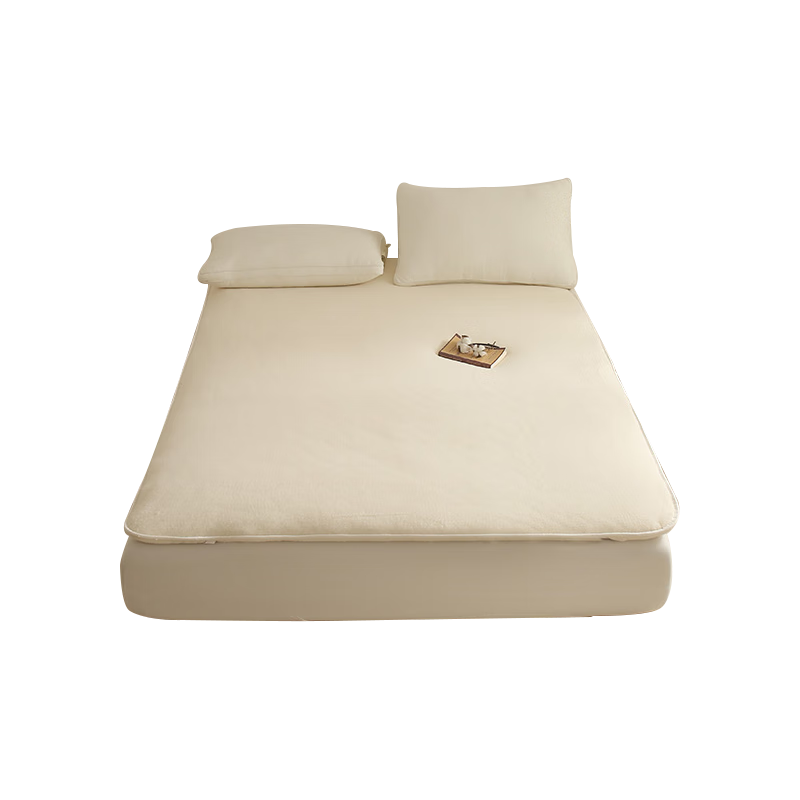 棉花床垫 100%新疆棉花床垫子垫被褥子铺底冬季床褥4斤1.8x2米 白
