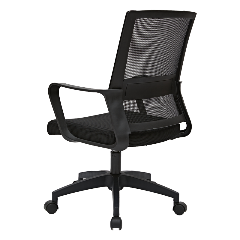 八九间电脑椅办公椅会议椅转椅学习椅子书房靠背家用简约休闲椅329WJ系 黑框黑网