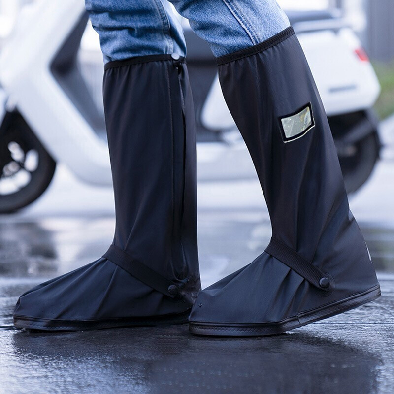 博沃尼克户外高筒防水防雨鞋套徒步防沙脚套黑色XL怎么样,好用不?