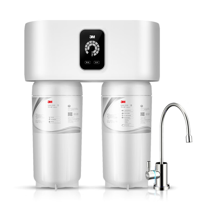 3M厨下式 家用 矿物质 净水器3L/min大流量升级1200G净水机 UW-E50净饮机 UW-E50机器