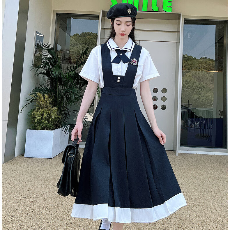珈岑jk连衣裙学院风高三毕业班服初中生日系背装高中生长裙子制服 女
