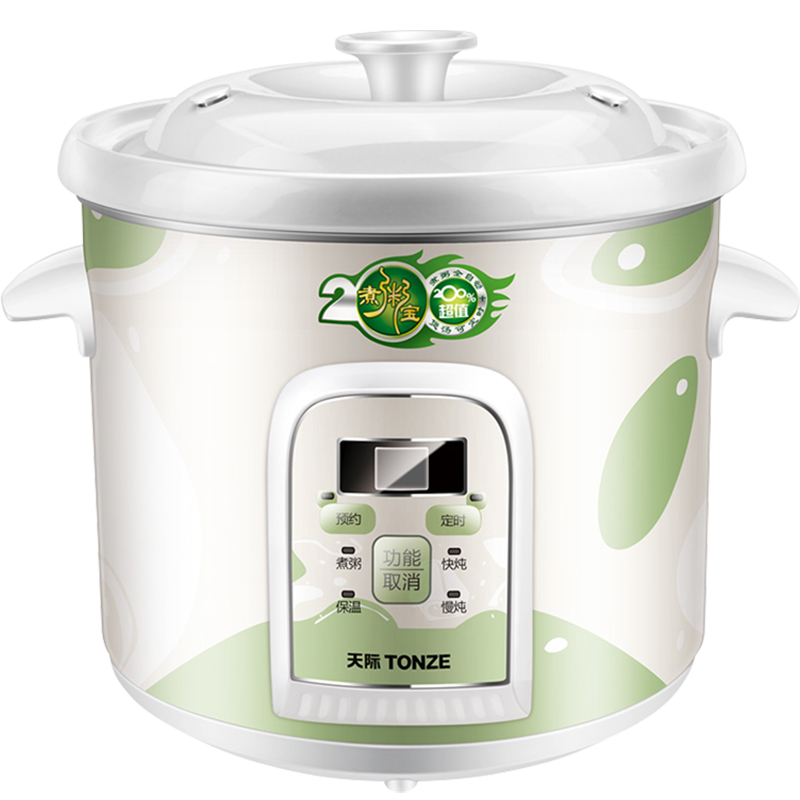 天際(TONZE)煮粥寶 電燉燉鍋多功能專(zhuān)用煮粥鍋全自動(dòng)稀飯鍋家用煲湯鍋早餐鍋快速熬粥神器CZ 【適合4~6人】 4L