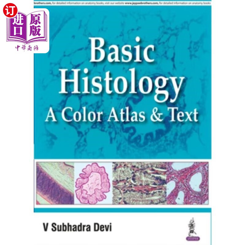 海外直订医药图书basic histology: a color atlas & text 基础组织学