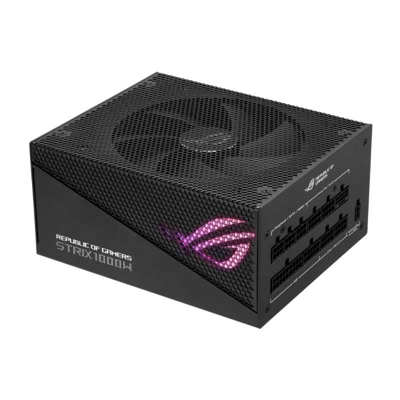 ASUS 华硕 ROG STRIX 雷鹰1000W AURA金牌全模电源 ATX3.0/支持40系显卡/Pcie5.0/压纹线/金牌认证