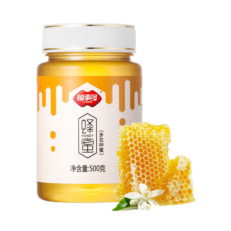 福事多蜂蜜500g/瓶 百花蜜 送礼礼品多花种 多种蜜源蜂蜜