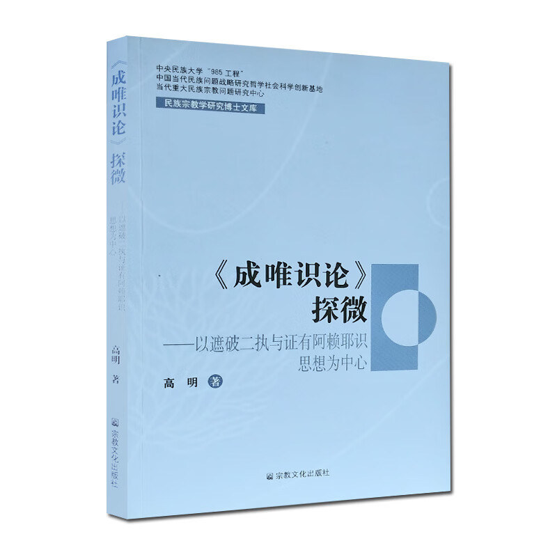 成唯识论探微 民族宗教学研究博士文库 高明 著
