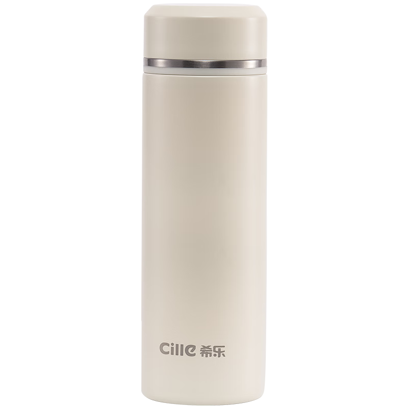 希樂(lè)（cille）保溫杯316不銹鋼水杯男女商務(wù)茶水分離泡茶杯戶(hù)外車(chē)載直身杯460ml