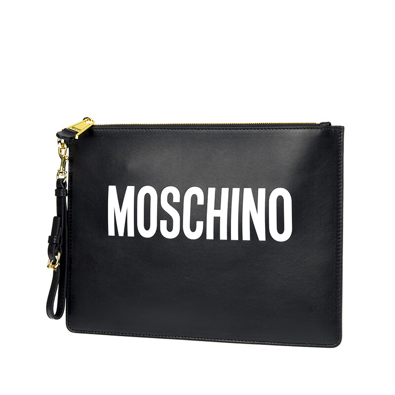 moschino莫斯奇诺 手包手拿女士时尚印花信封包手挽 7a84168001 黑色
