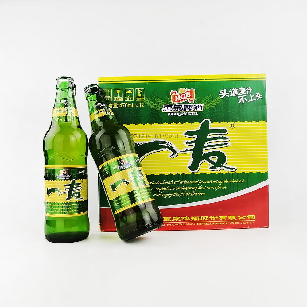 惠泉一麦啤酒玻璃瓶拉环版470ml12瓶整箱 惠泉一麦470ml* 470ml 0瓶