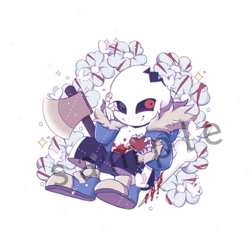 传说之下sans头像蓝莓,传说之下sans头像 传说之下 undertale周边sans钥匙扣徽章立牌蓝莓fell挂件ink o11