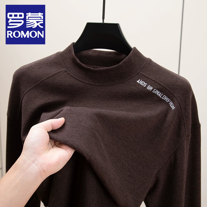 ���ڲ��������ɣ�ROMON����ʿ˫�������´�����ﶬ���ڴ�����ĥë��ů�������޳���T�� T5302�ɫ 2XL 160-180��99.99Ԫ