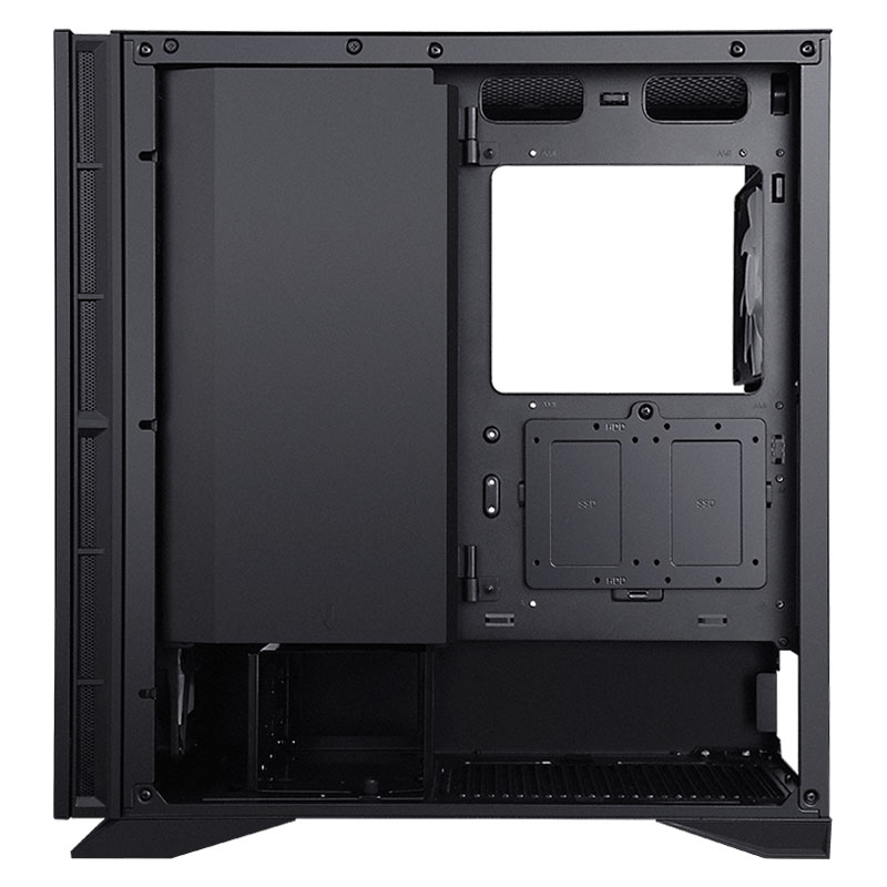 先马（SAMA）黑洞X 吸音降噪E-ATX机箱 标配4把14cm风扇、四面树脂吸音棉、0.7mm 钢板、360水冷位、竖装显卡