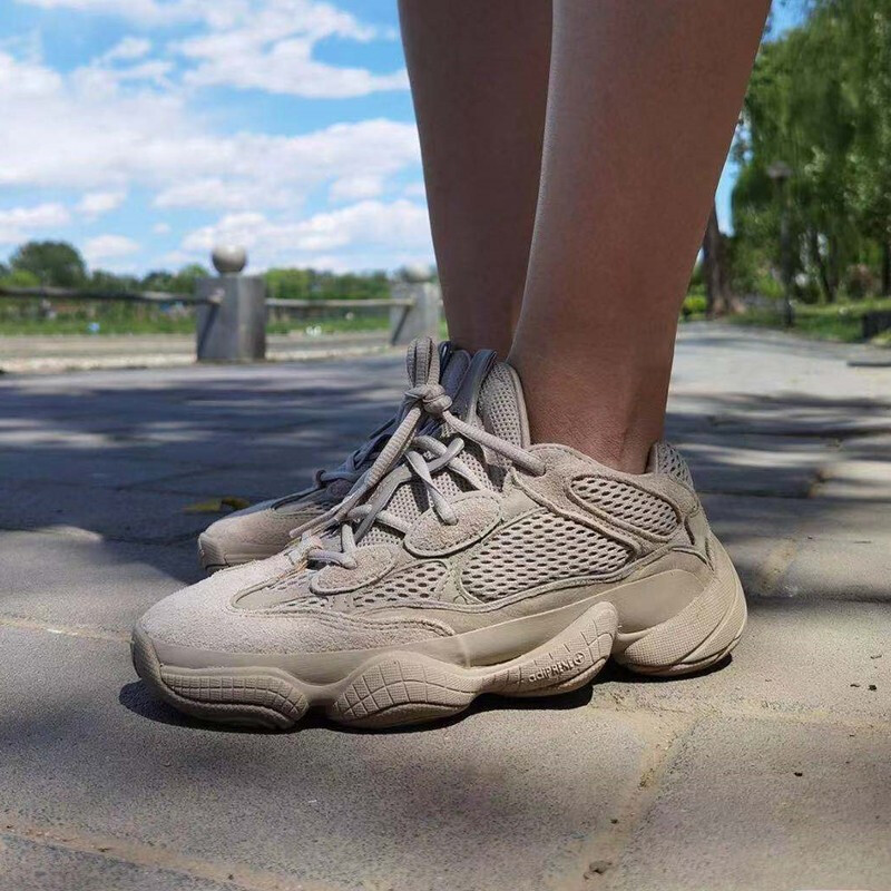 阿迪达斯(adidas)男女鞋 yeezy 500 椰子500 蓝橙侃爷复古老爹鞋休闲