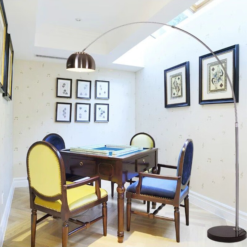 早兮麻将桌落地灯 客厅落地灯打麻将室专用灯卧室书房灯创意简约麻雀