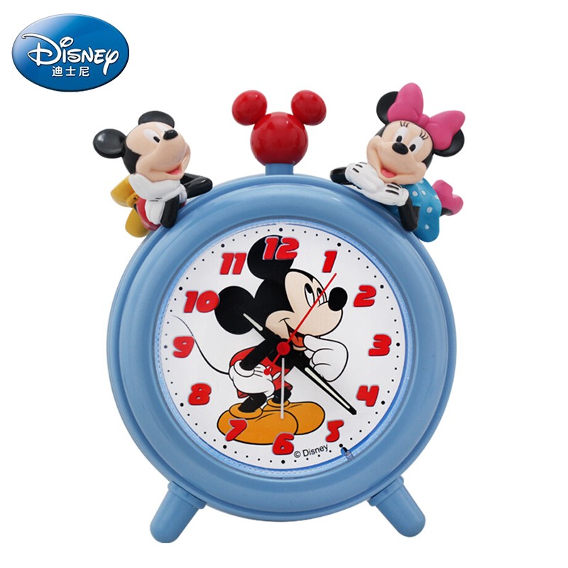 迪士尼（Disney） 闹钟卡通儿童学生电子米奇音乐闹钟贪睡床头钟 KQ80002-1
