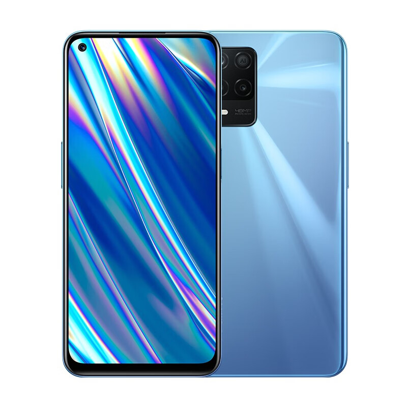 realme 真我Q3i 90Hz畅速全面屏 4800万三摄 5000mAh大电池 光影蓝 6GB+128GB realmeq3i双5G手机