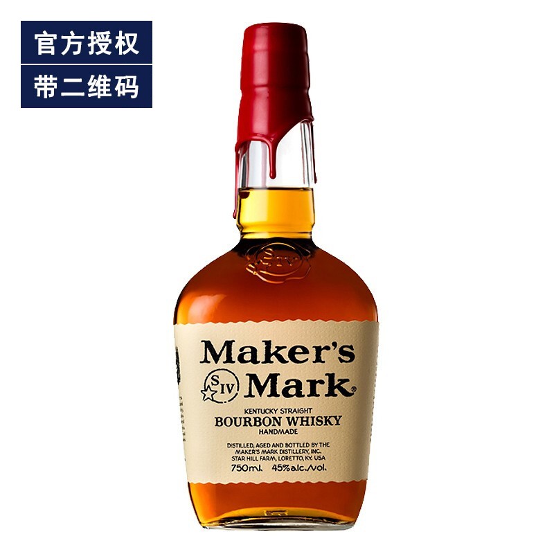 (maker"s mark)46 美国原装进口波本波旁威士忌洋酒 美格威士忌750ml