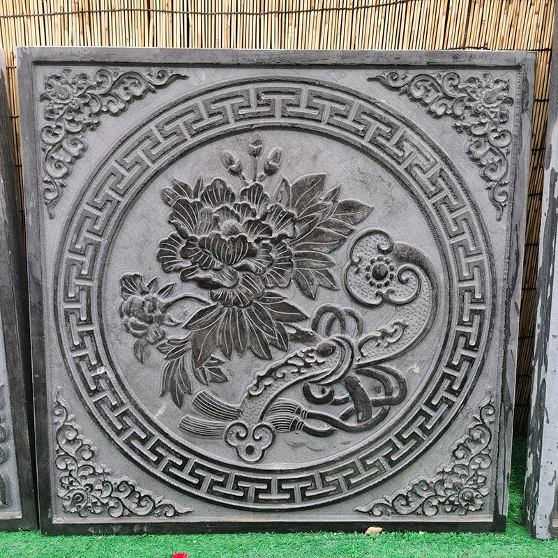 新款石雕影壁墙室外院墙浮雕画庭院造景汉白玉石材屏风墙壁画装饰