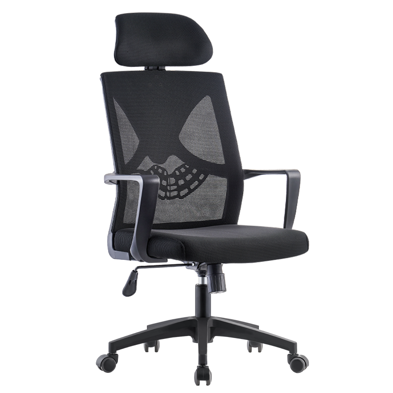 古雷诺斯 电脑椅家用书房学生转椅高背办公椅人体工学电竞躺椅弓形椅子 N164-01-黑