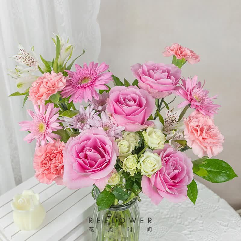 花点时间鲜花送女友送老婆生日礼物玫瑰康乃馨百合向日葵云南基地直发-海 设计款花束-盛夏盈满使用感如何?