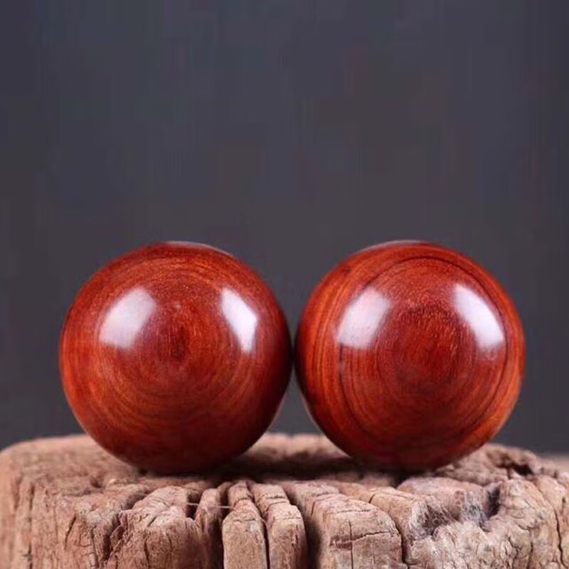非洲小叶紫檀5.0保健球手把件送礼自用