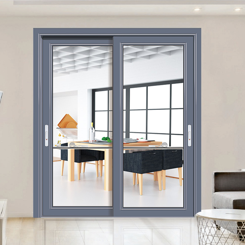 门隔断厕所门三联动地轨吊滑门双层钢化玻璃钛镁铝合金推拉门完美系统