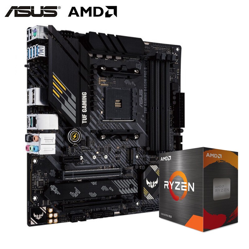 AMD R5/R7 2600 2700 3500X 3600X 3700X散片搭华硕主板CPU套装 华硕TUF GAMING B450M-PRO S R7 3700X散片（简包无风扇）