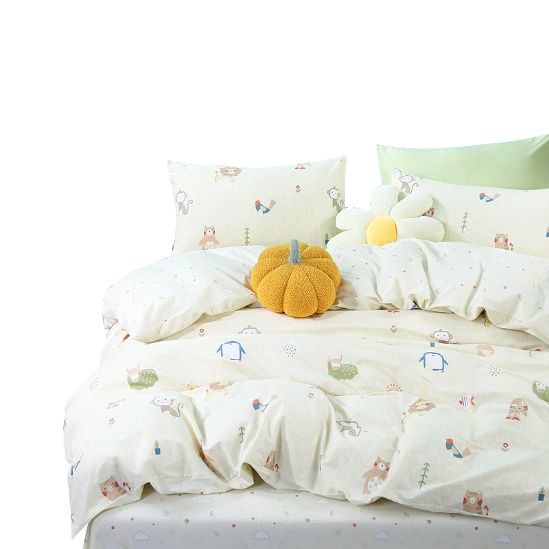 �����ȼҷ� ��ͯ���޵������ױ��� ѧ������ȫ�������׵�˫�˼��� ���λơ�40Sȫ��+A��ǻ��� 1.2�׵���(����) 152cm*210cm