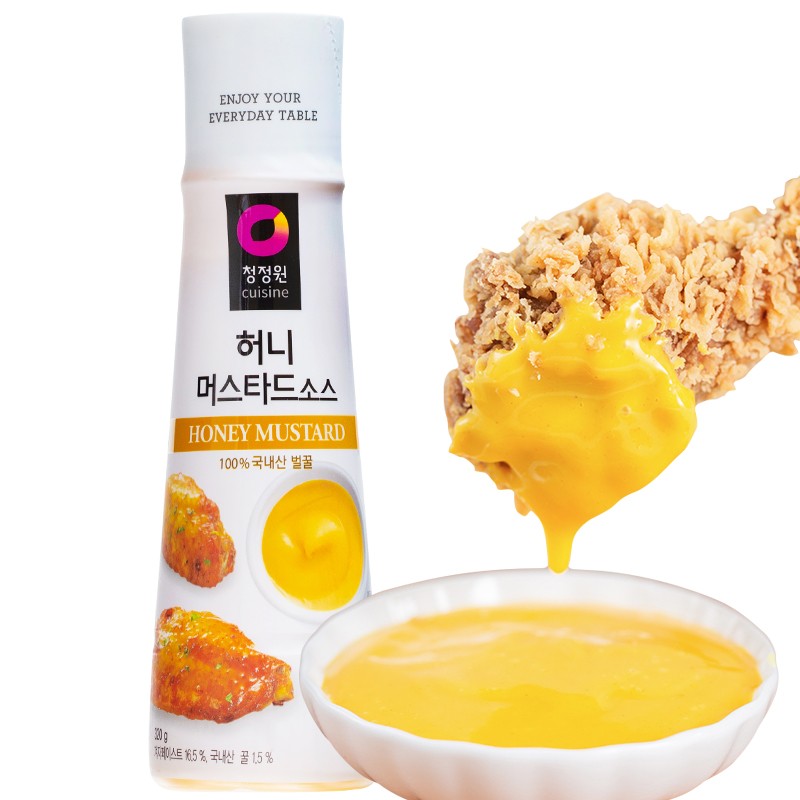清净园韩国进口 韩式蜂蜜芥末酱沙拉酱 水果蔬菜沙拉三明治薯条炸鸡蘸