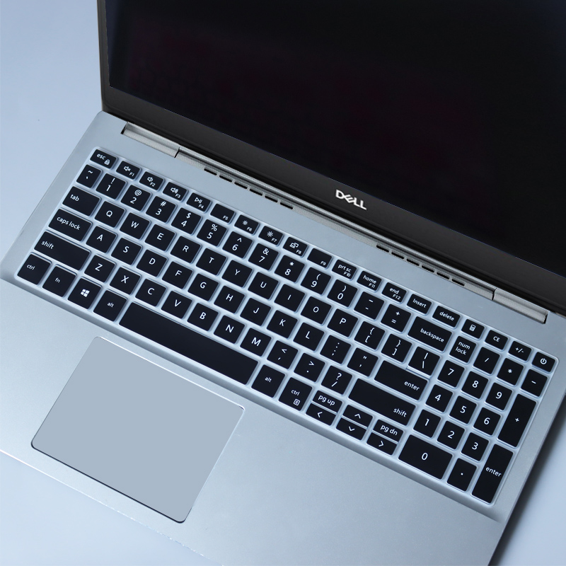 洋典 戴尔灵越inspiron 5598 5593 5509键盘膜vostro 5590防尘套 半透