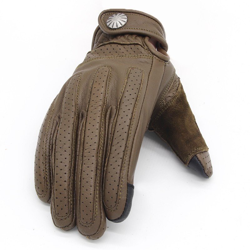 uglybros丑兄弟摩托车骑行复古手套机车防摔羊皮透气触屏手套骑士装备