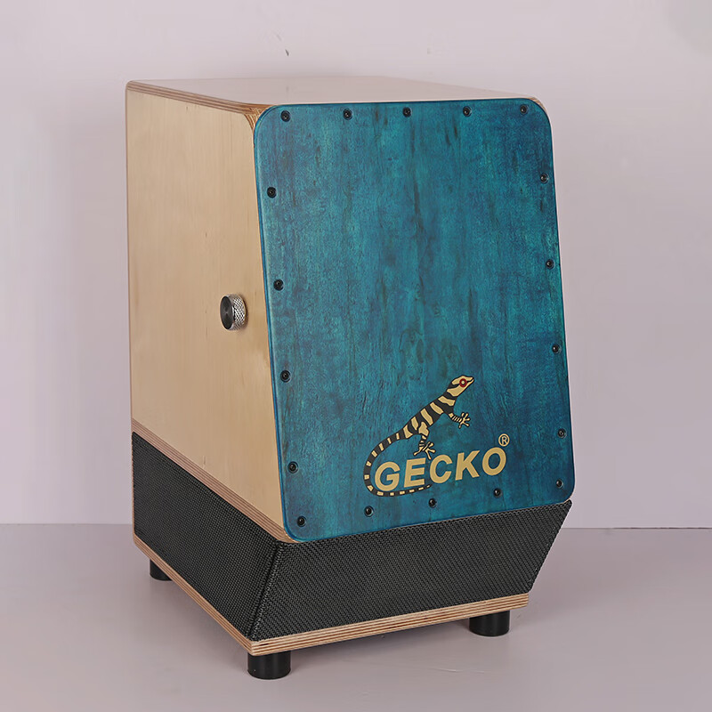 gecko壁虎新款内置音箱蓝牙多功能卡宏鼓木箱鼓专业演奏卡洪鼓自带