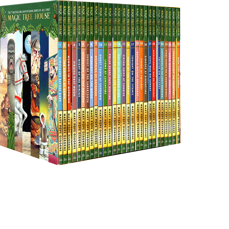 ���ڲ�������������Ӣ��ԭ�� The Magic Tree House ϵ�� ��һ�� 1-28 �����½��� ��Сѧ������� ��ɽǽ ����һ������������ 1-4 ��װ 52Ԫ