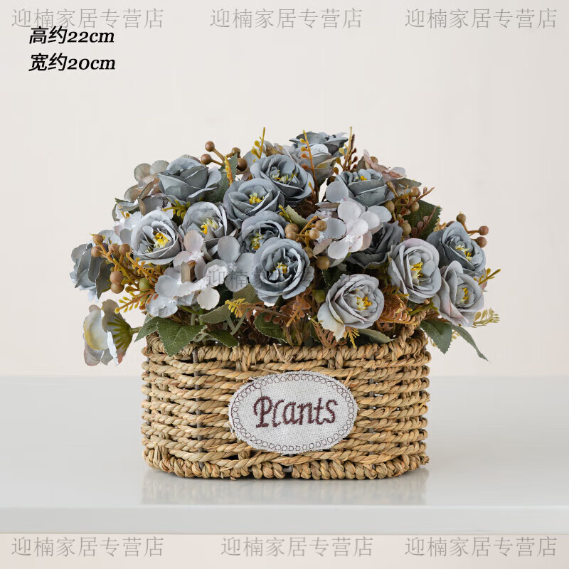 立式空调上面的装饰品冰箱顶上面的摆件冰箱上放的装饰花空调柜机 乳