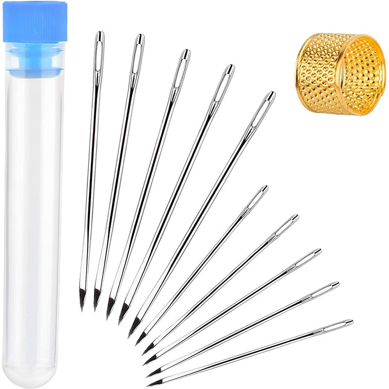 皮革工具配件皮革棱形三角针皮革用针手缝针皮革磨尖三角针 5号