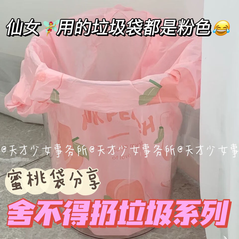 便携塑料袋加厚垃圾袋打包袋网红水果外卖烘焙食品包装袋子批发 超