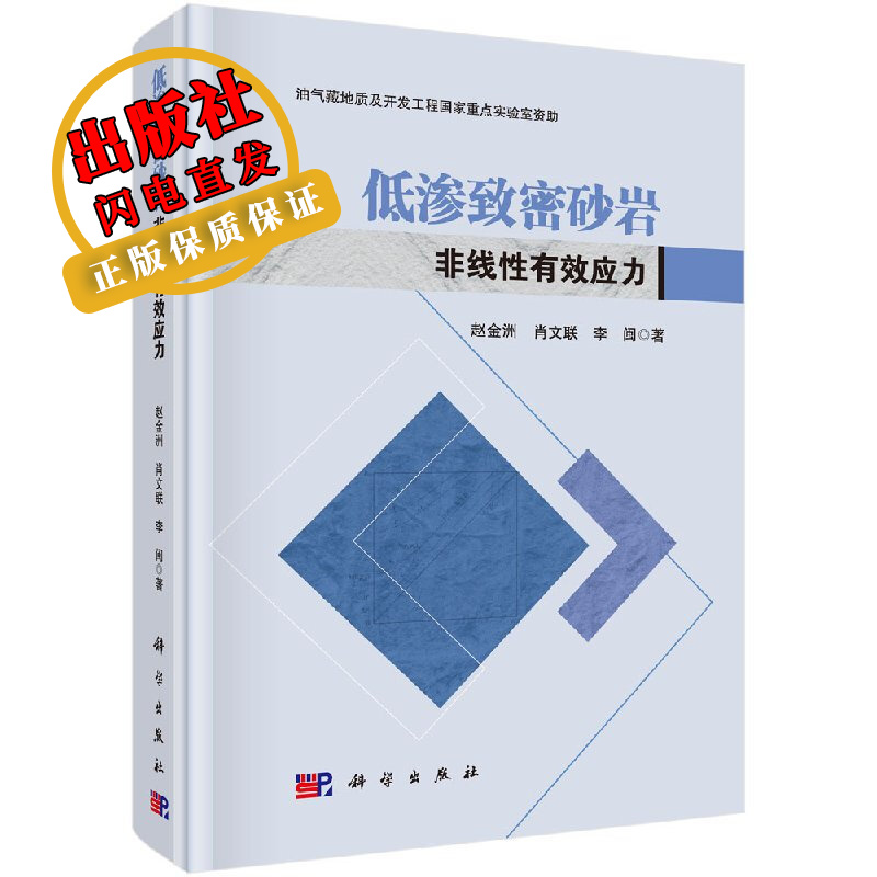 正版现货 低渗致密砂岩非线性有效应力