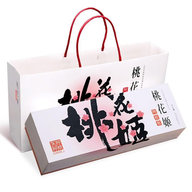 新日期】东阿阿胶桃花姬阿胶糕300g 即食阿胶糕固元膏礼盒装 1盒300g