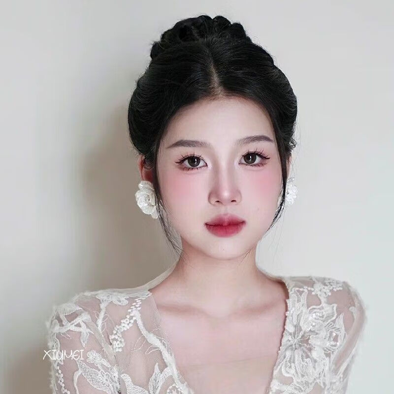 大耳环森系新娘气质耳饰影楼写真日常百搭配饰品 模特同款耳针耳环