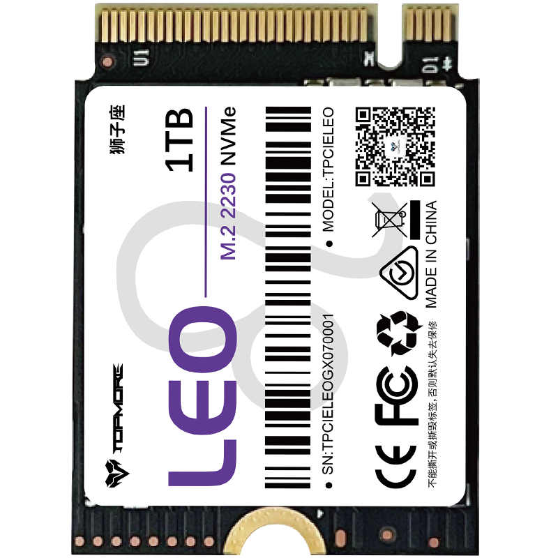 达墨Leo狮子座2230固态硬盘3.0 1T NVMe ssd笔记本台式机m2 PCIe高速硬盘颗粒 狮子 1TB（QLC)