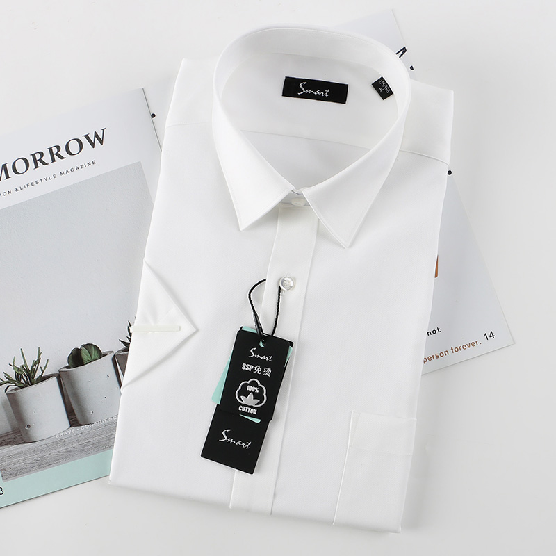 choya蝶矢衬衫男短袖 白衬衣 商务休闲纯棉免烫日本高端品牌男装正装