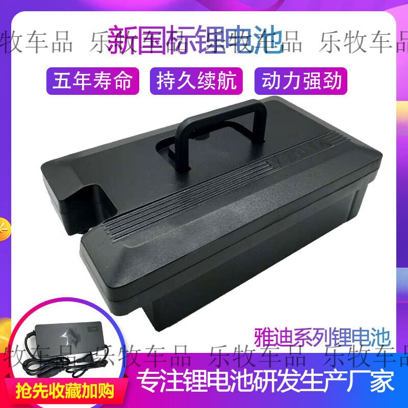 升发顺雅迪小飞侠小金鼠小金果尚米新国标电动车锂电池48v12ah20ah