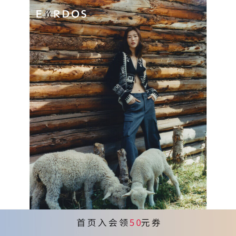 ERDOS 【刘雯联名款】LIUWEN×ERDOS 小象复古羊绒混纺女开衫 黑 165/88A/L属于什么档次？