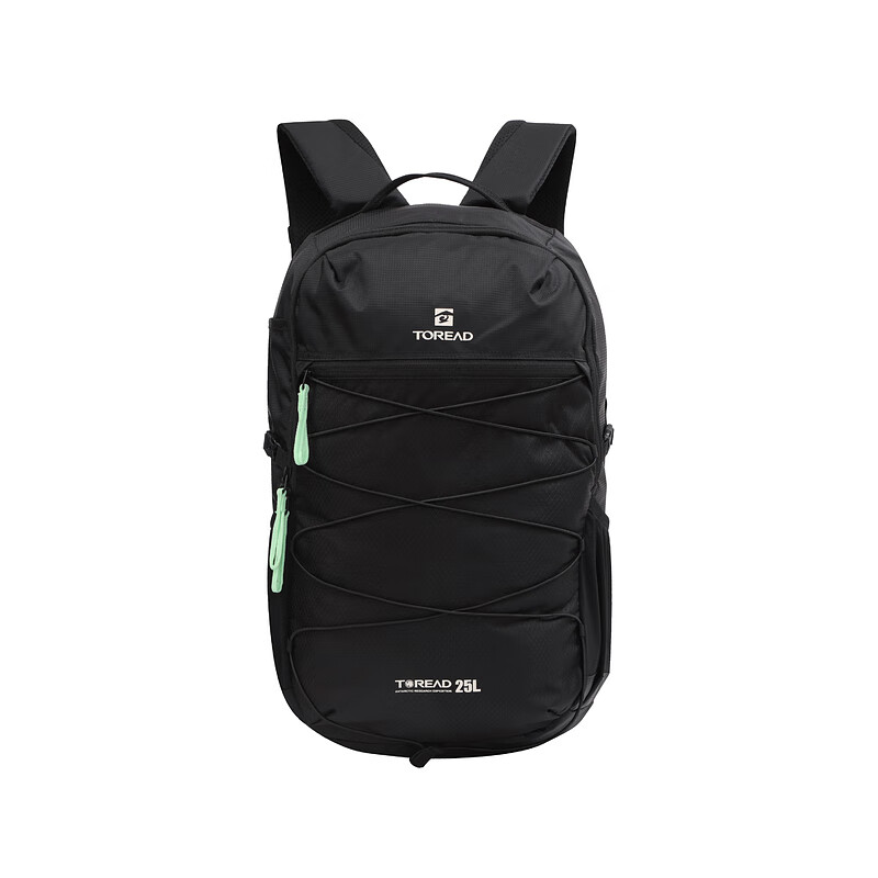 探路者（TOREAD）2024年新款户外背包徒步25L双肩包旅行运动登山包容量大 黑色 25升