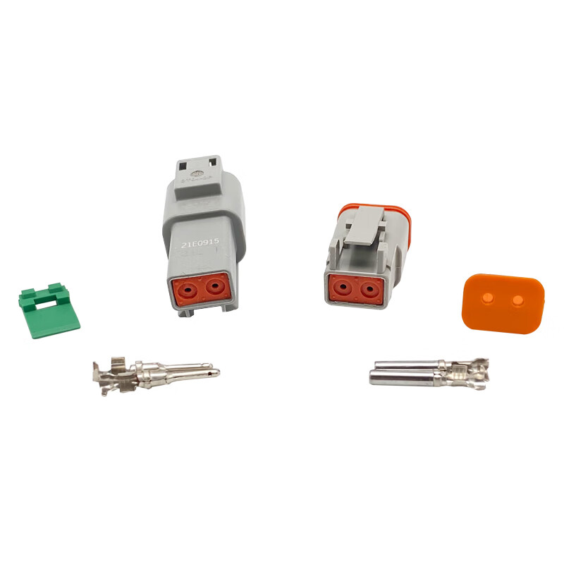 gisaev德驰型dt06-2s防水连接器线束插头端子dt04-2p公母对接汽车接