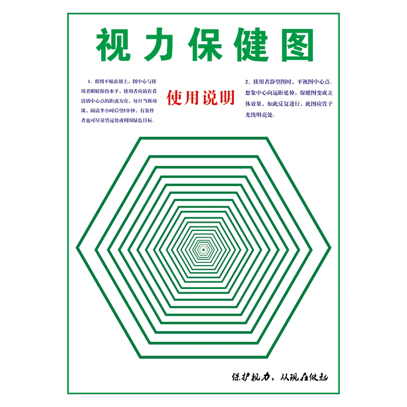 远视图眼肌运动训练散光眼球恢复眼部肌肉图儿童增视力矫正墙贴纸 sch