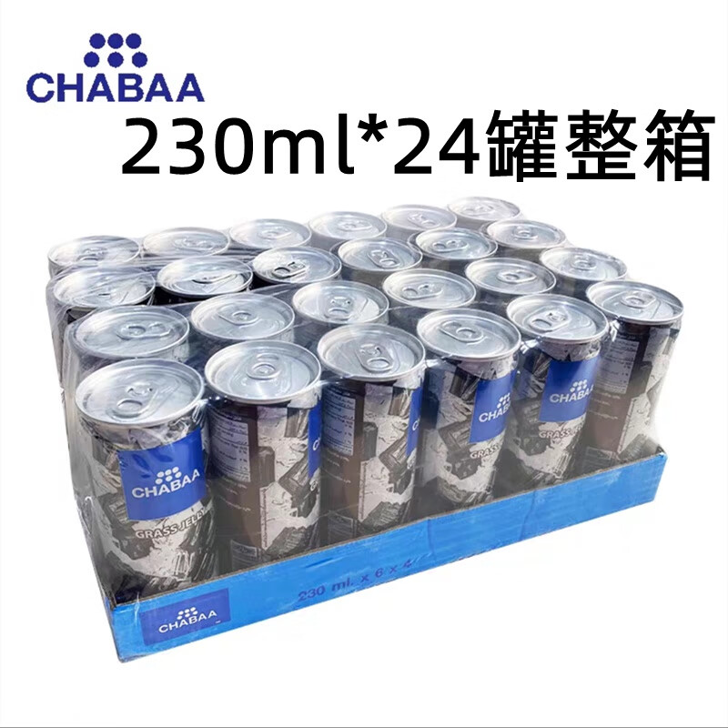 食芳溢24罐泰国进口恰芭提娅果汁商用芭提雅饮料CHABAA整箱 仙草味24罐